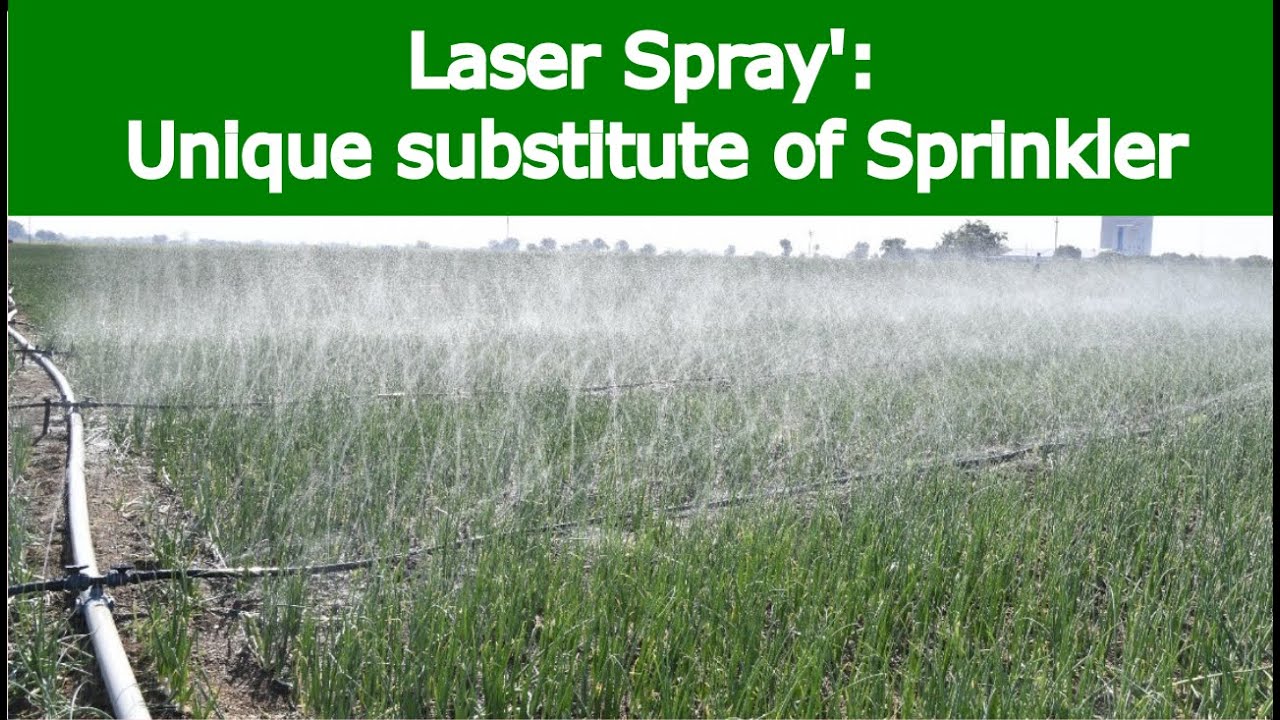 Irrigation with Laser Spray (Rain Pipe / Rain Hose).