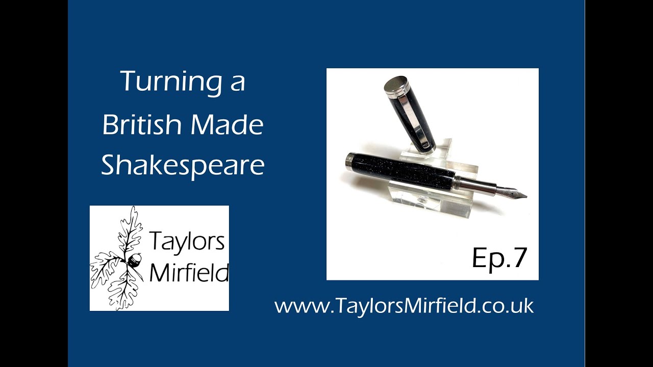 British Made Shakespeare Pen Kit | Assembly | Woodturning | Pen Turning