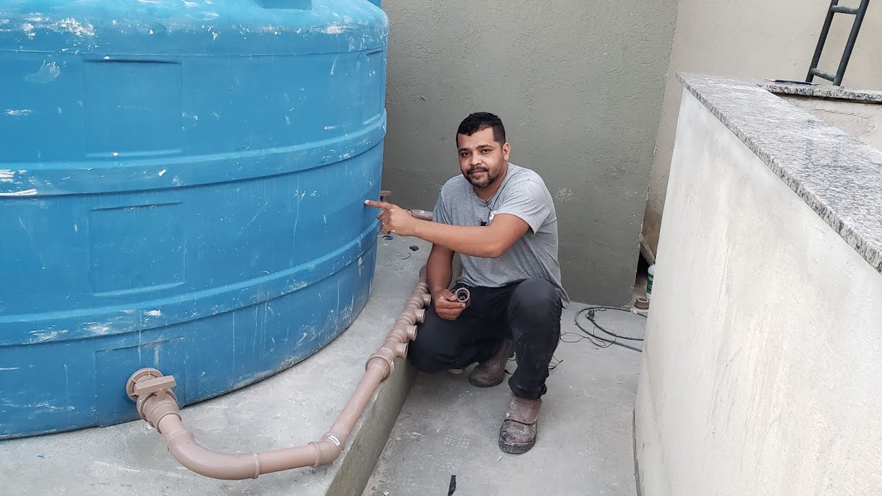 instalação de caixa d'água 5000 lt  vídeo (1) barrilete