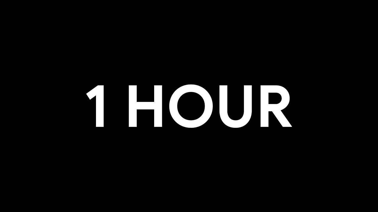 1 Hour Black Screen • Focus • Study • Screensaver