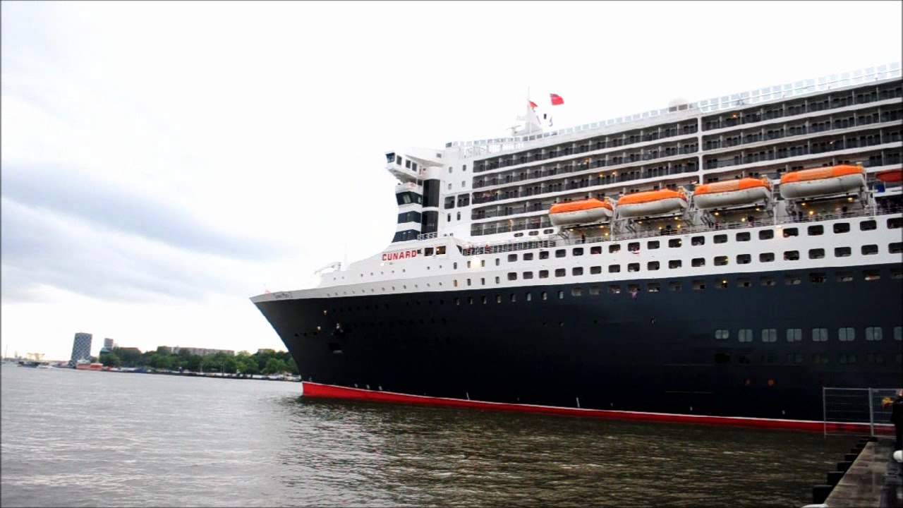 Cunard queen Mary 2 departure Rotterdam