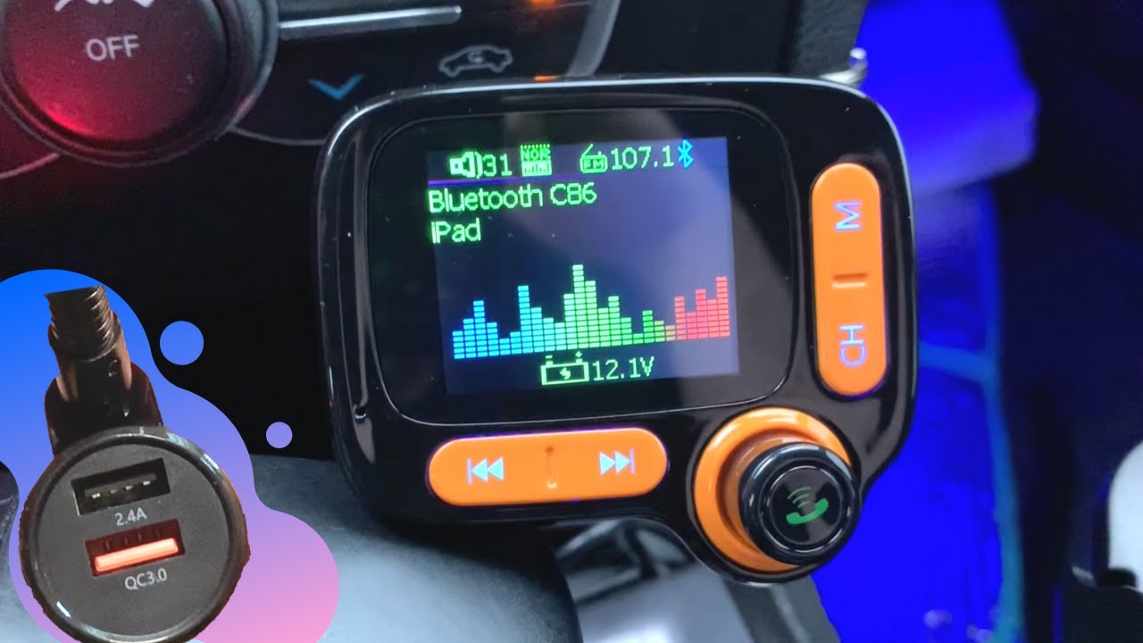 Tsnam C86 Bluetooth FM Transmitter Unboxing & Installation
