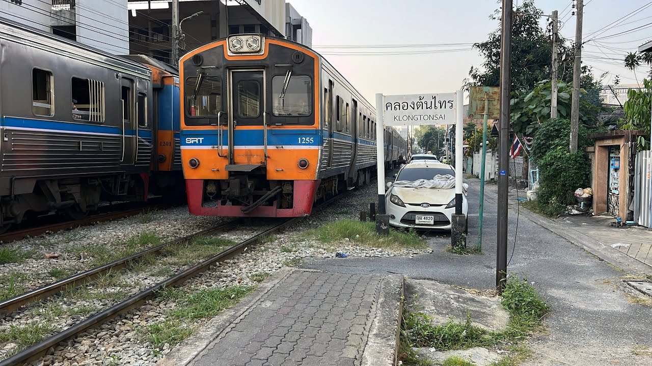 รถชานเมือง4304 มหาชัย-วงเวียนใหญ่ จอดรับส่งผู้โดยสารที่หยุดรถคองต้นไทร