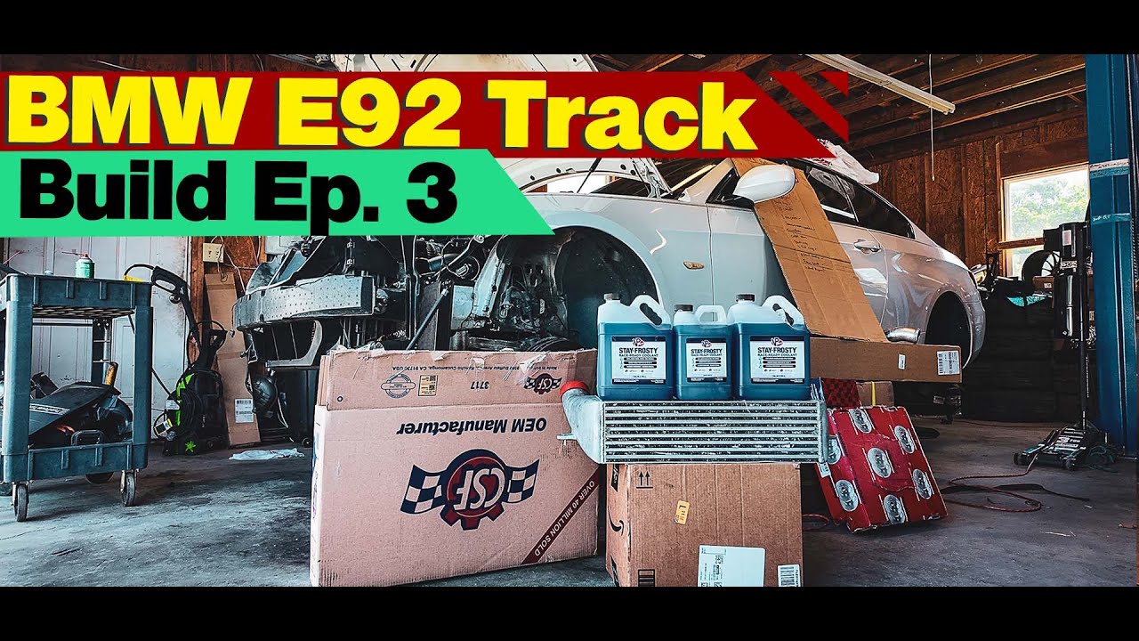 Installing Cooling  mods on my Bmw e92 Track car Ep. 3