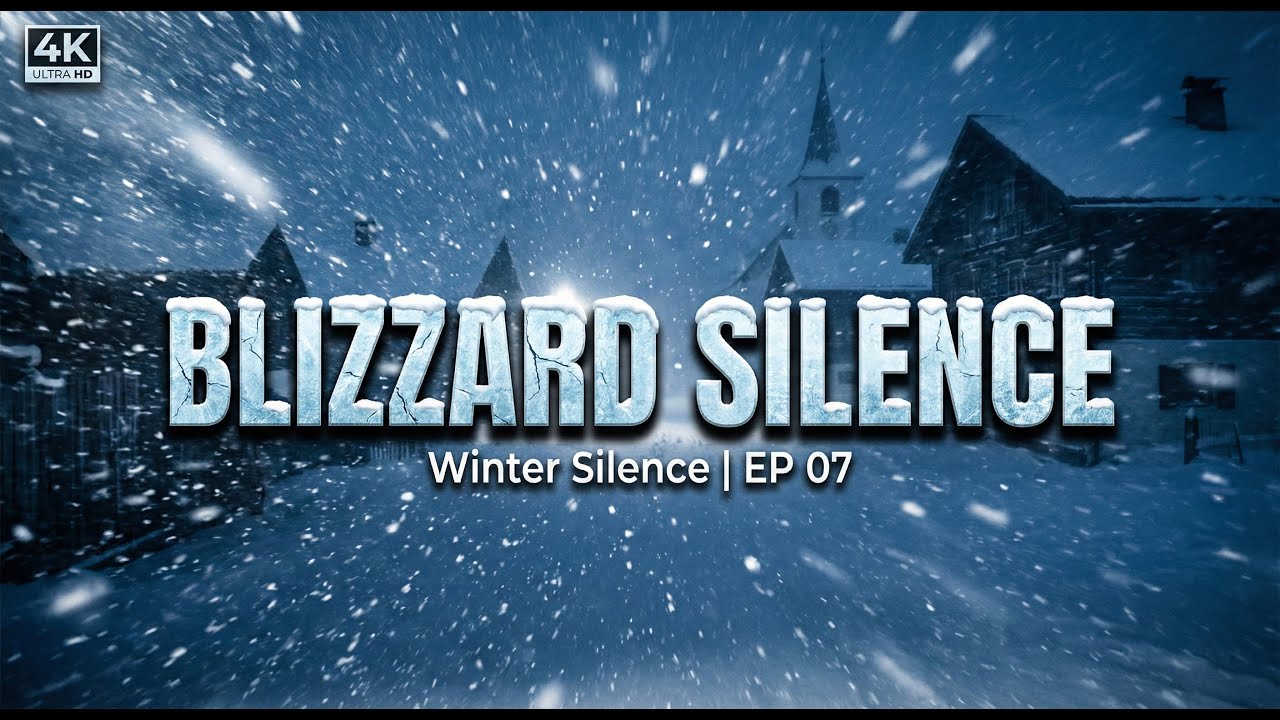 Winter Silence | EP 07 – Blizzard Snowstorm in a Silent Village ❄️ | 4K Ultra HD