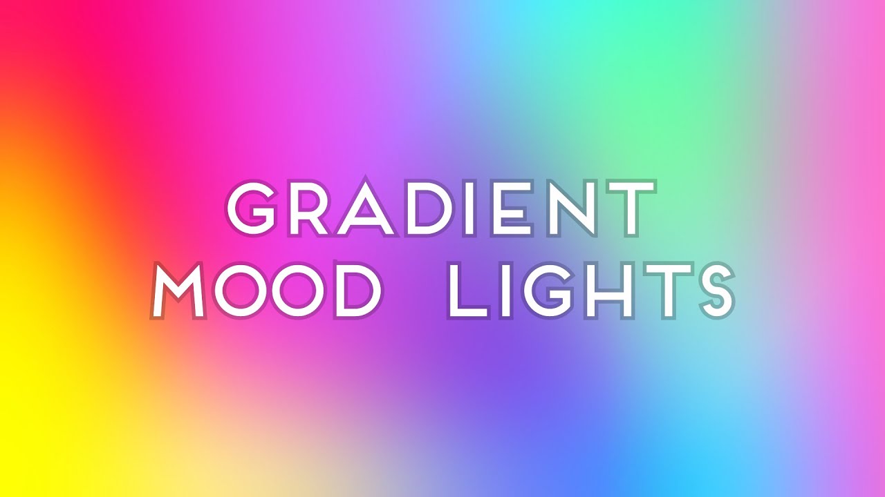Ambient Gradient Mood LED Lights -  Screensaver Lights - Relaxing Slow Moving Colors Visuals
