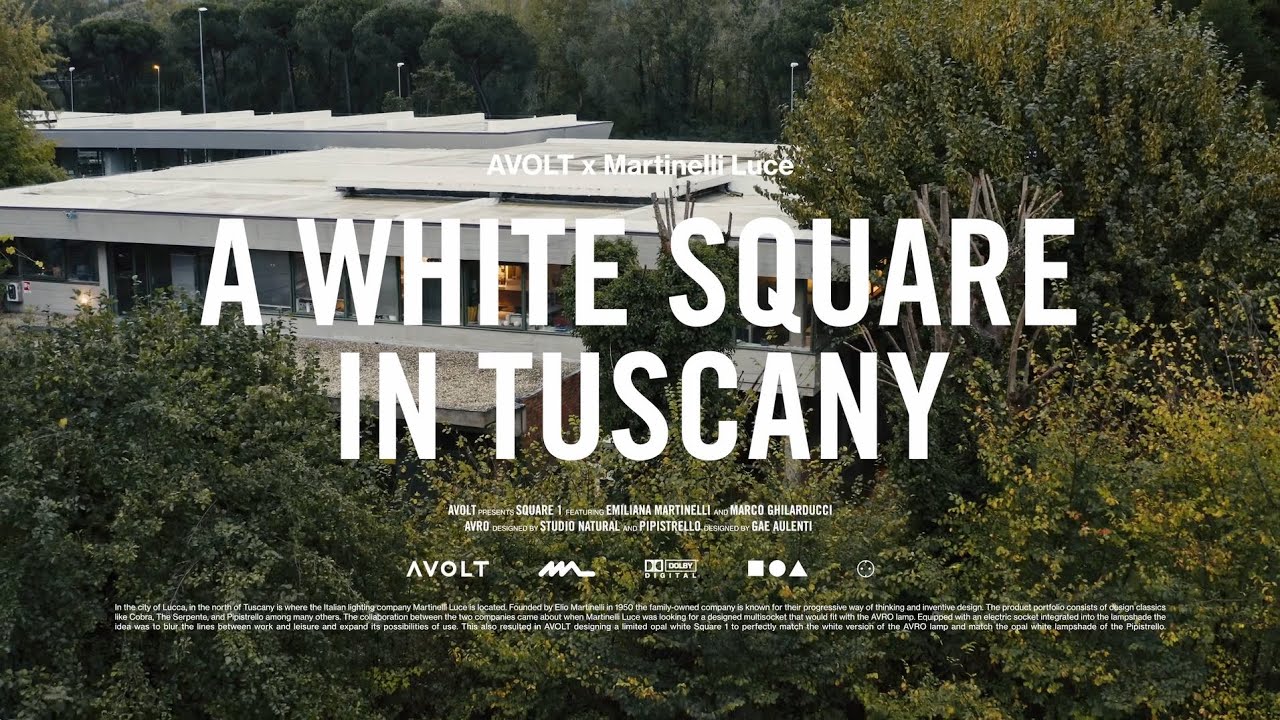 A WHITE SQUARE IN TUSCANY - AVOLT x Martinelli Luce