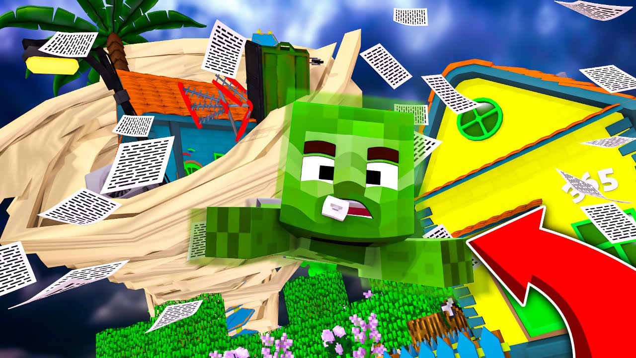 UNE TORNADE ATTAQUE NOTRE MAISON ET EMPORTE MON BÉBÉ MINECRAFT ! 🌪️ DESTRUCTION TOTALE ! 💀