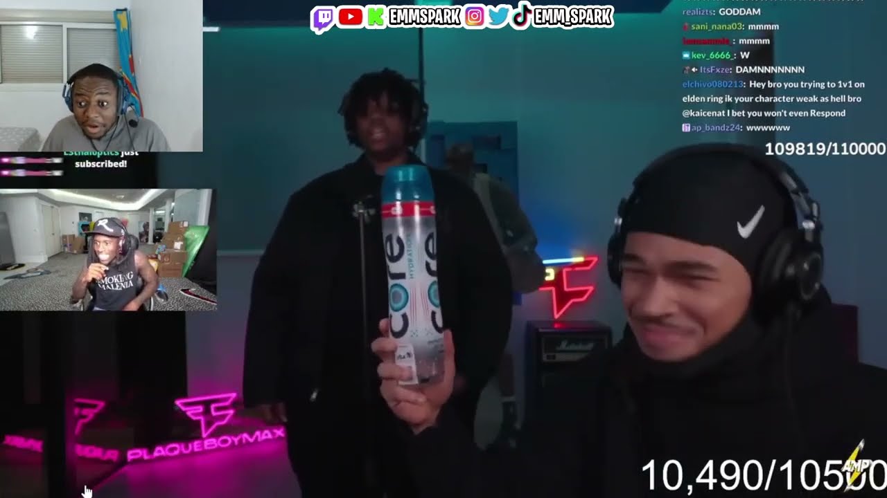 EMM SPARK Reacts To Plaqueboymax 20 Beats vs 1 Rapper: SaveAJ (ft. Kai Cenat)