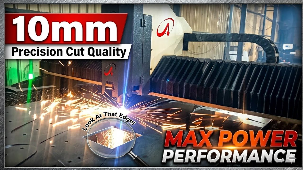10mm cutting Max powar #cnc #machine 