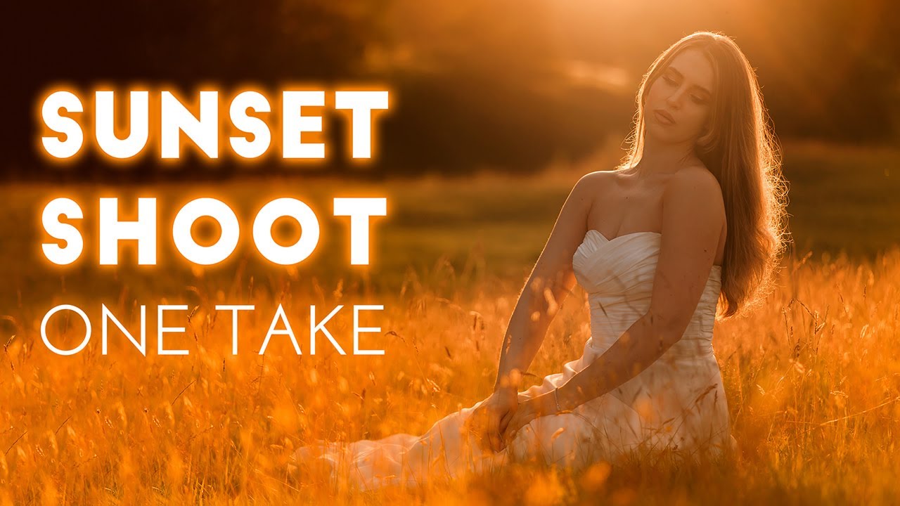 5 minute SUNSET SHOOT with a bride  - one take!