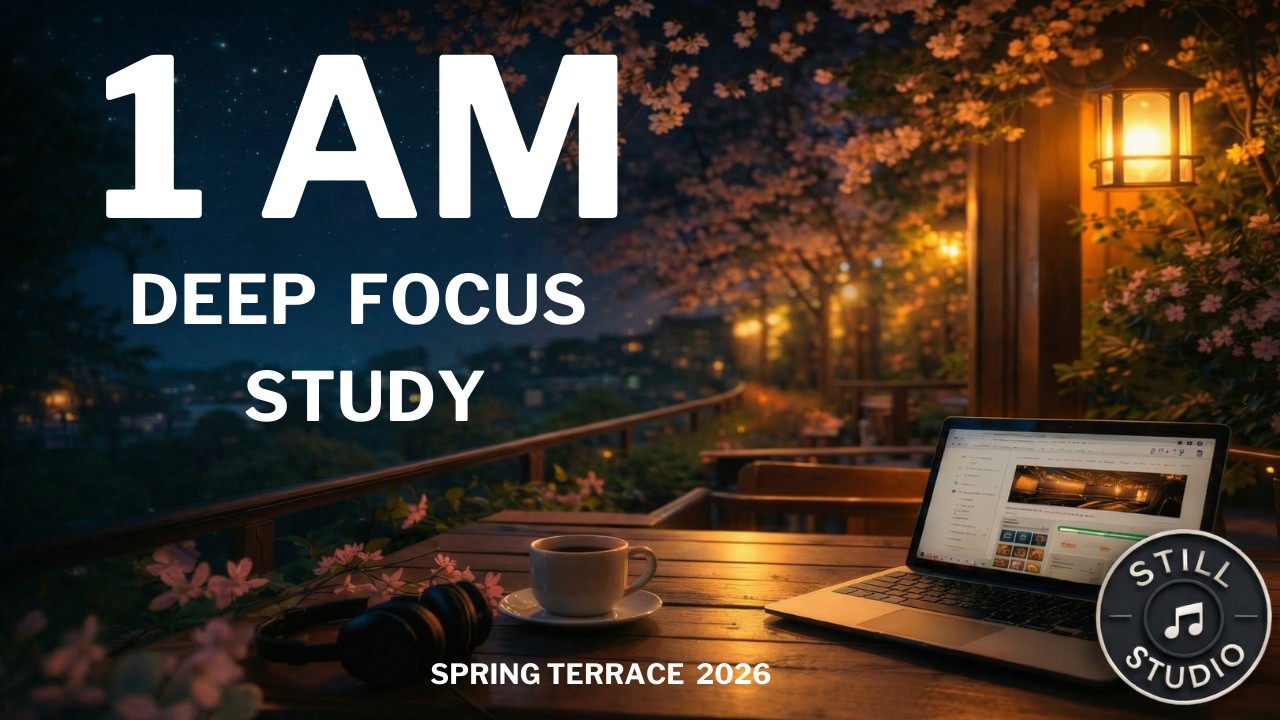 1 AM Deep Focus Study Piano – Calm Night Study Music | Still Studio (60 Min)
