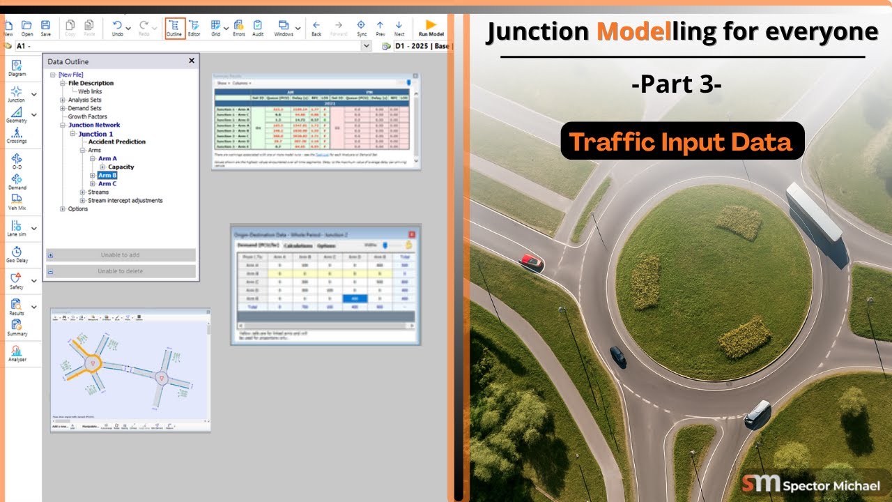 TRL Junctions  Modelling Tutorial | Traffic Input Data – Part 3