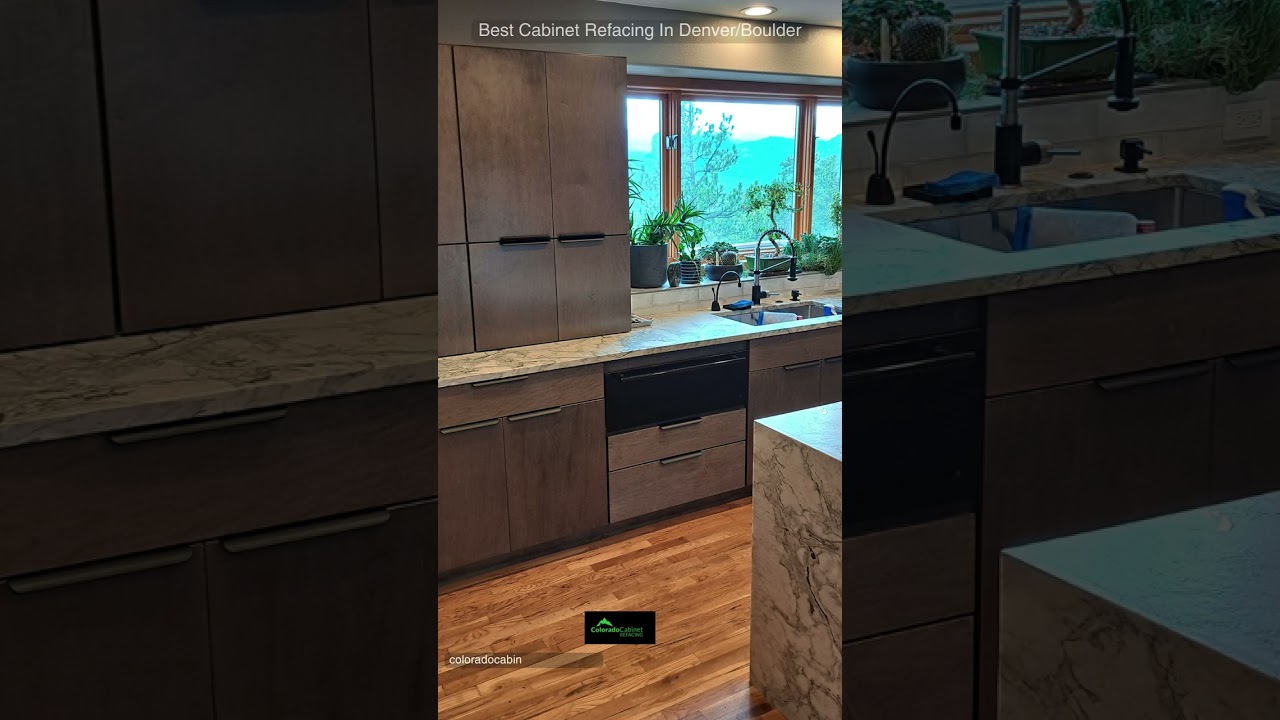 Modern Mountain Kitchen In Evergreen, CO (Colorado Cabinet Refacing) #kitchen #cabinets