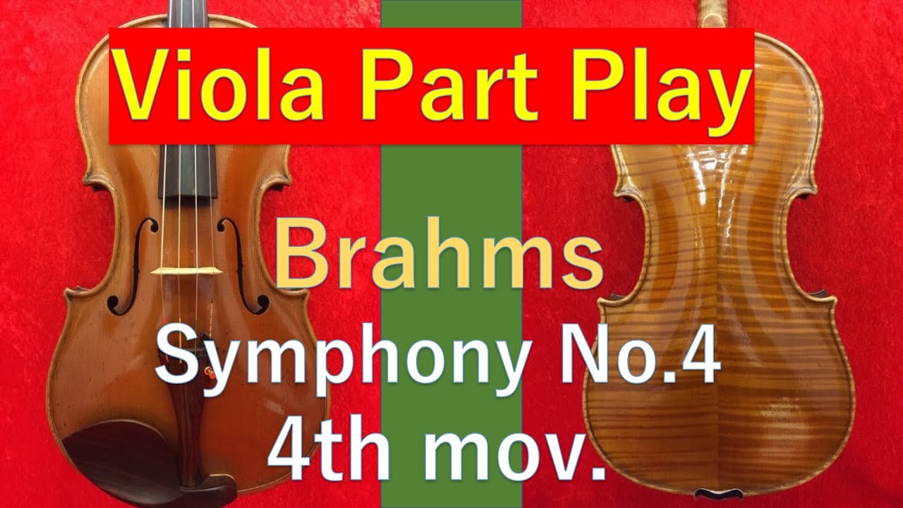 BrS44 - Brahms Symphony No.4 4th mov.  ヴィオラは何やってるの？　ブラームス　交響曲第4番　第4楽章