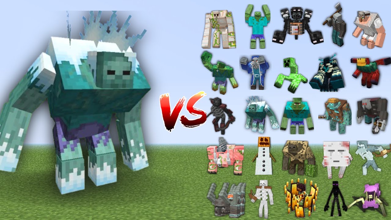 Mutant Frozen Zombie vs All Mutant Mobs in Minecraft Mob Battle