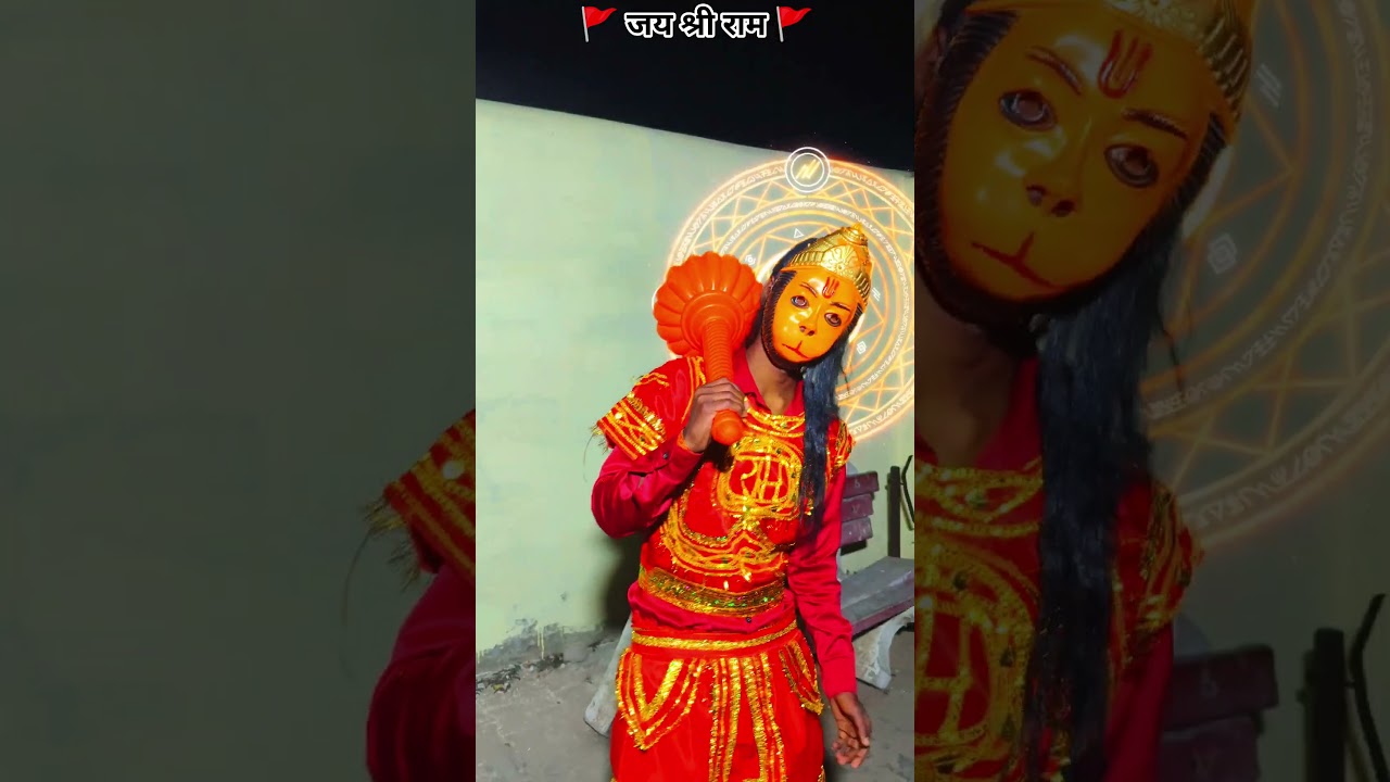 Hanuman Ji Ne Bhakt Ko Bachaya 😱 or Dono Bhoot Ka Mara 🚩👹 #Jai #hanumanji #bajrangdalshorts #shorts