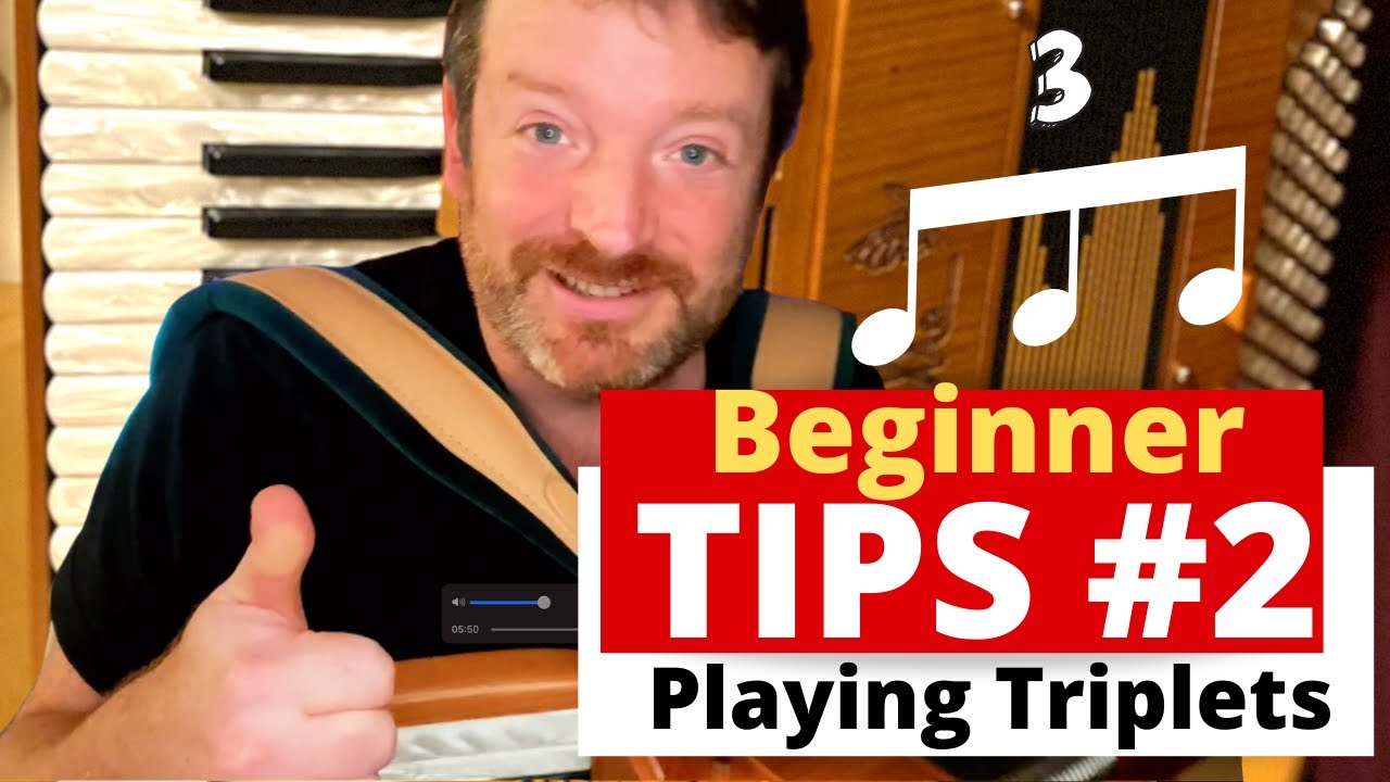 Celtic piano accordion tips - Learn How to play Triplets on Piano Accordion