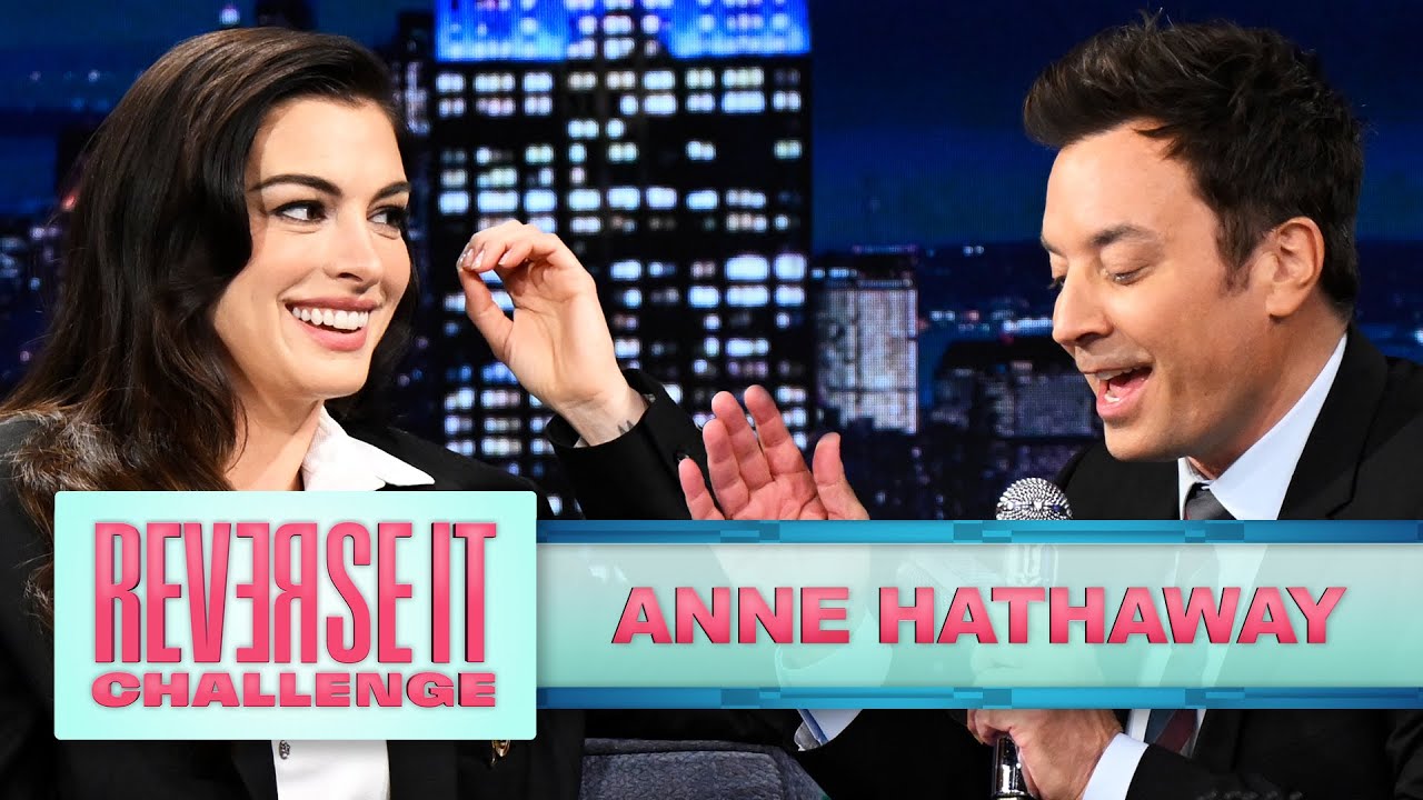 Reverse It Challenge with Anne Hathaway | The Tonight Show Starring Jimmy Fallon