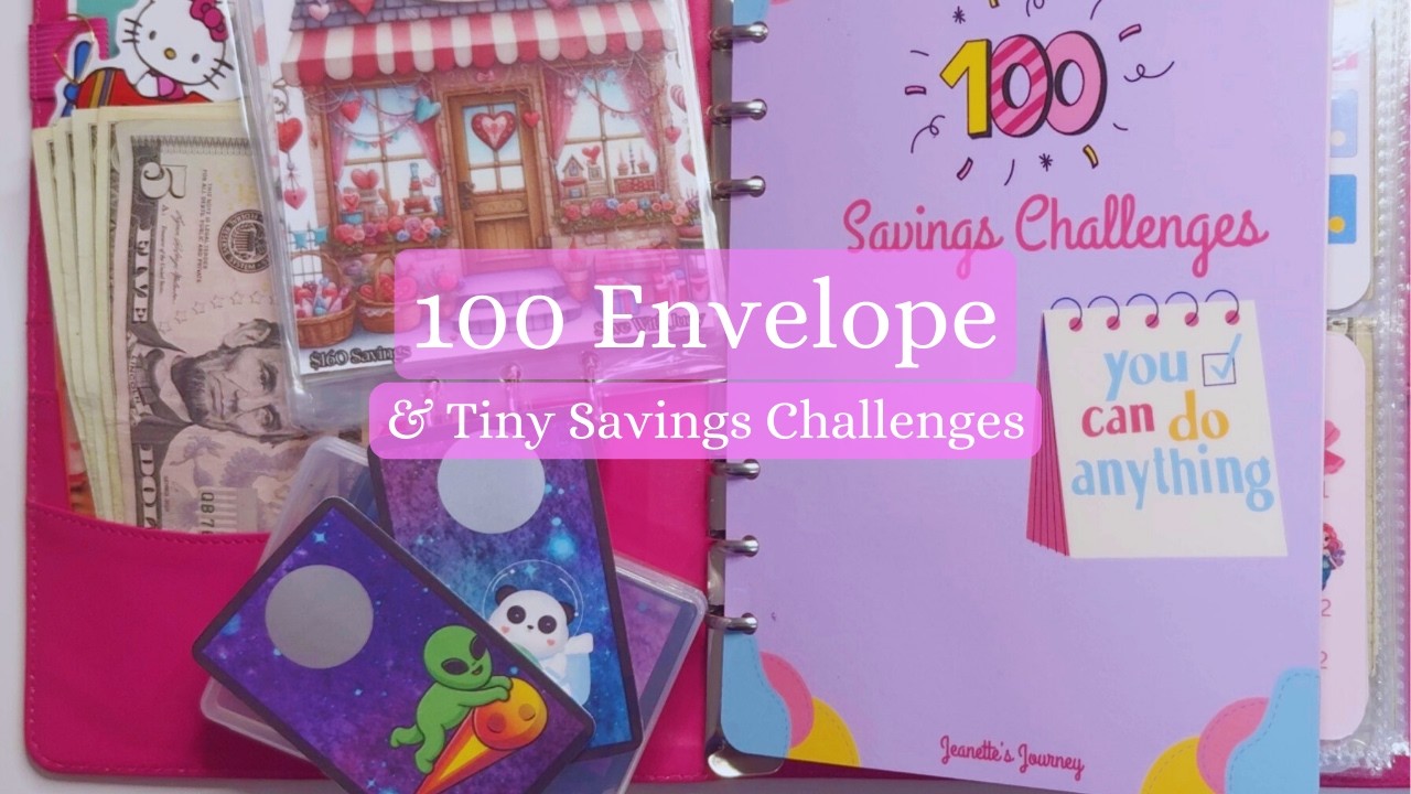 Cash Envelope Stuffing | 100 Envelope & Tiny Savings Challenges