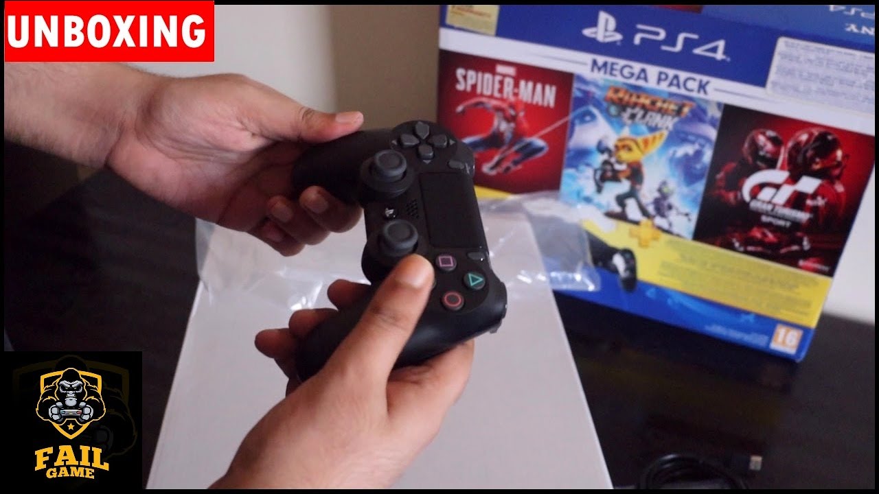PS4 Slim UNBOXING In 2021 - PS4 Slim + 3 Games Spiderman Ratchet Clank  & Gran Turismo