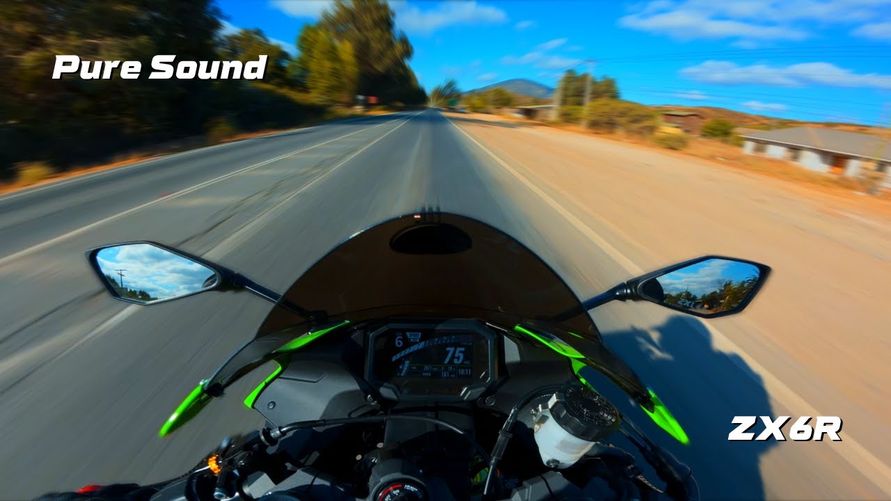 POV Kawasaki Ninja ZX6R Highway Ride (Pure Sound)