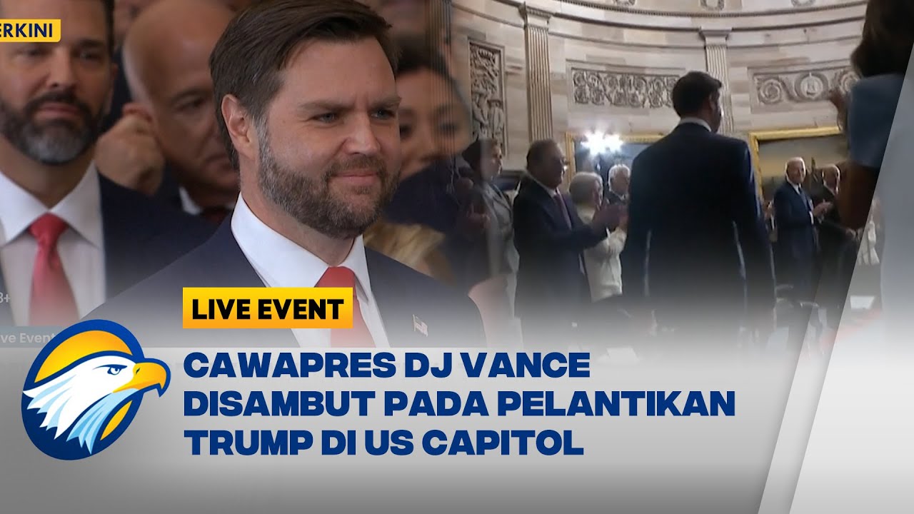 LIVE EVENT - Momen Cawapres DJ Vance Disambut pada Pelantikan Trump di US Capitol