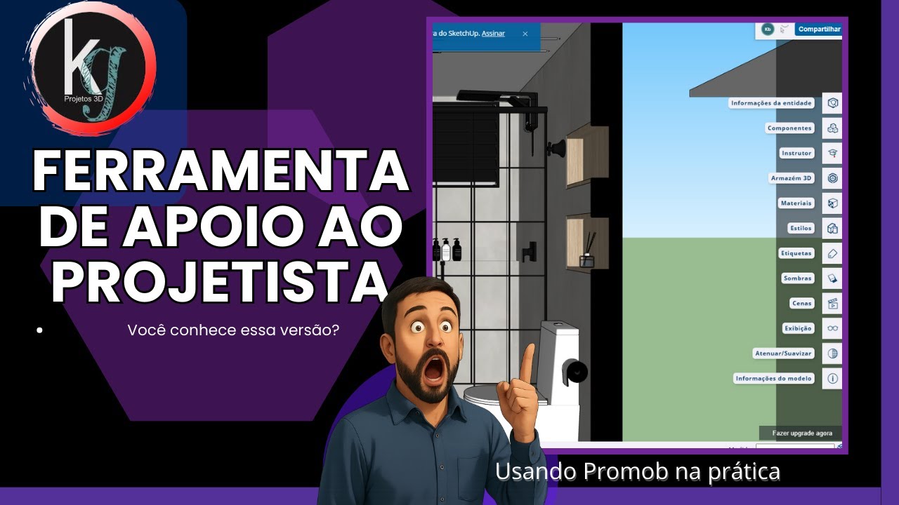SketchUp Online: Ferramenta de Apoio para Projetistas [KG projetos - Kleber Giuliano]