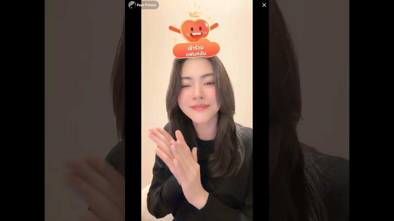 Faye Peraya live tiktok 21 January.