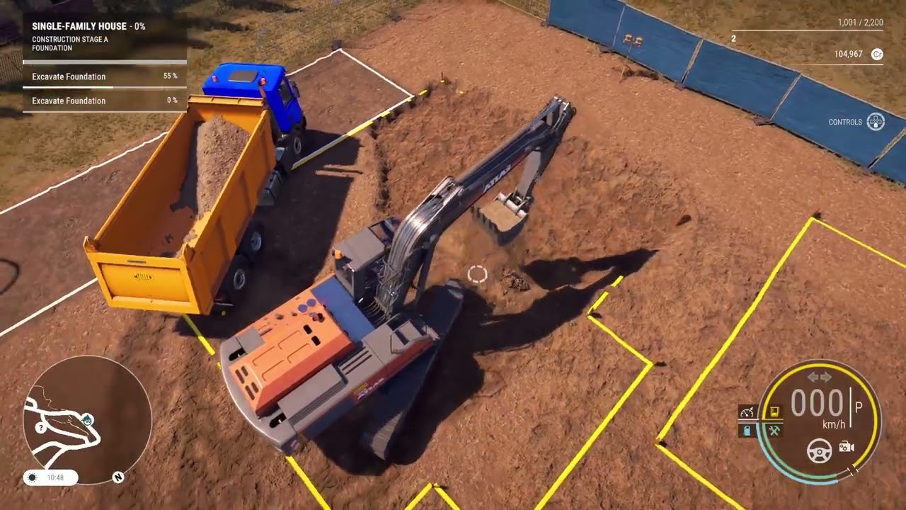 A stream of Construction simulator