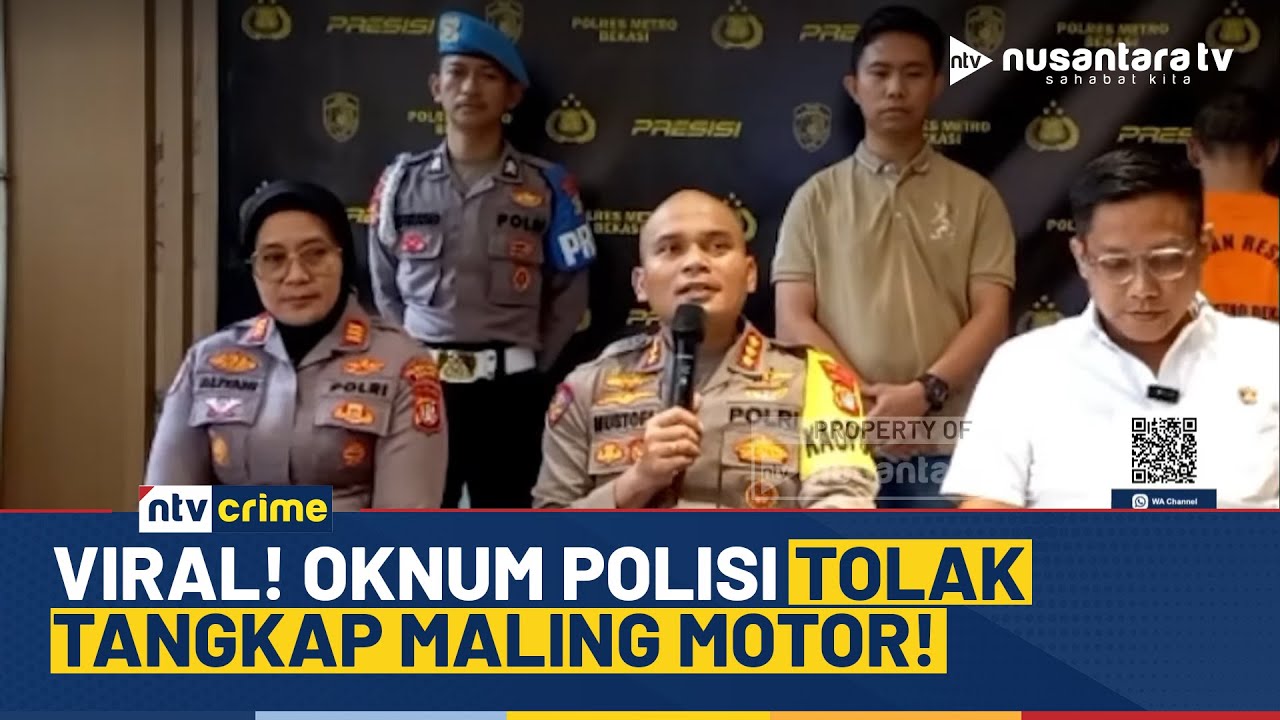 Viral Video Polisi Tolak Tangkap Pelaku Pencurian Motor, Kapolres Bekasi Minta Maaf | NTV CRIME