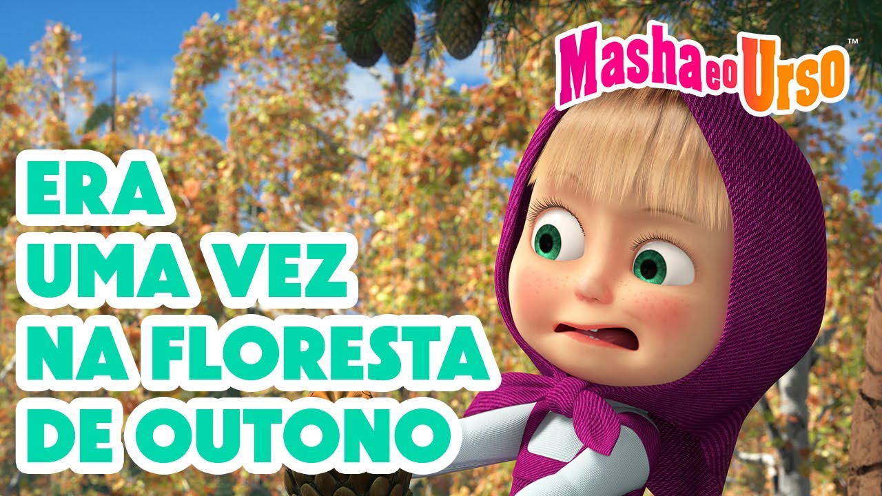Masha e o Urso 👱‍♀️🐻 🍂 Era Uma Vez na Floresta de Outono 🌳✨ Coleção de desenhos animados