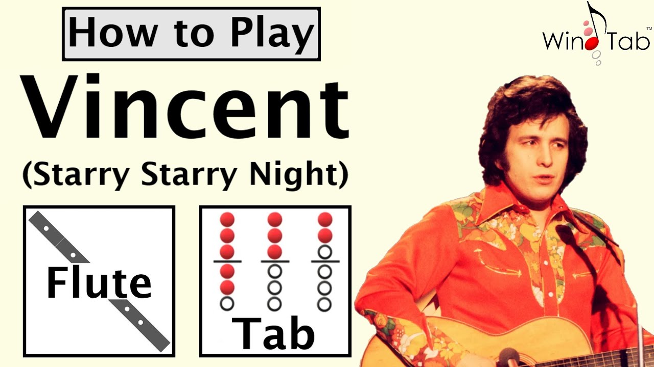 How to Play Vincent (Starry Starry Night) on Flute | Notes with Tab