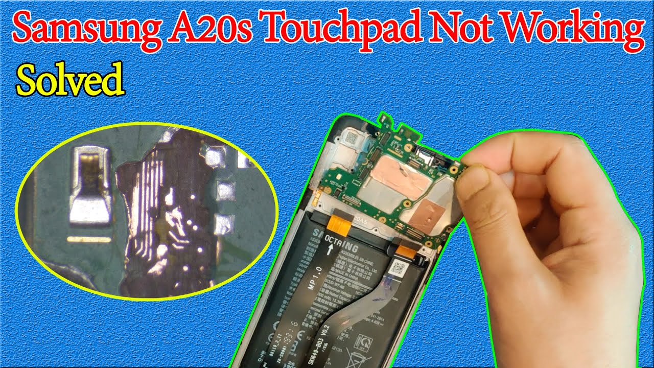 (На хинди) Проблема с неработающим тачпадом на Samsung A20s решена ||