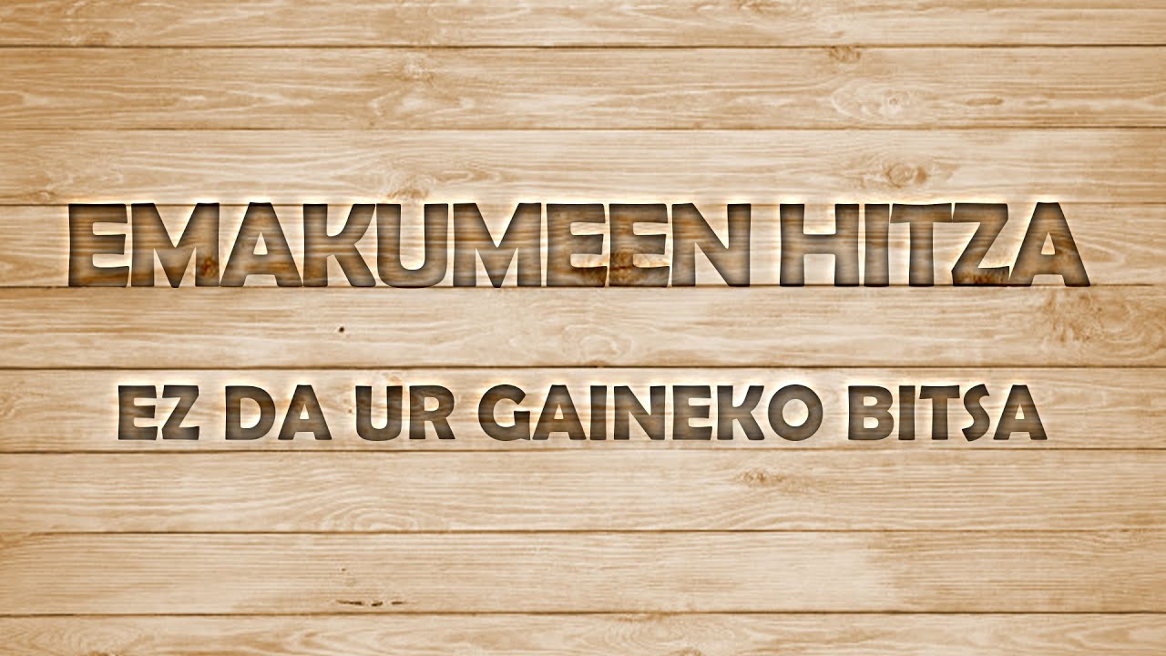 Emakumeen hitza - Palabra de mujer