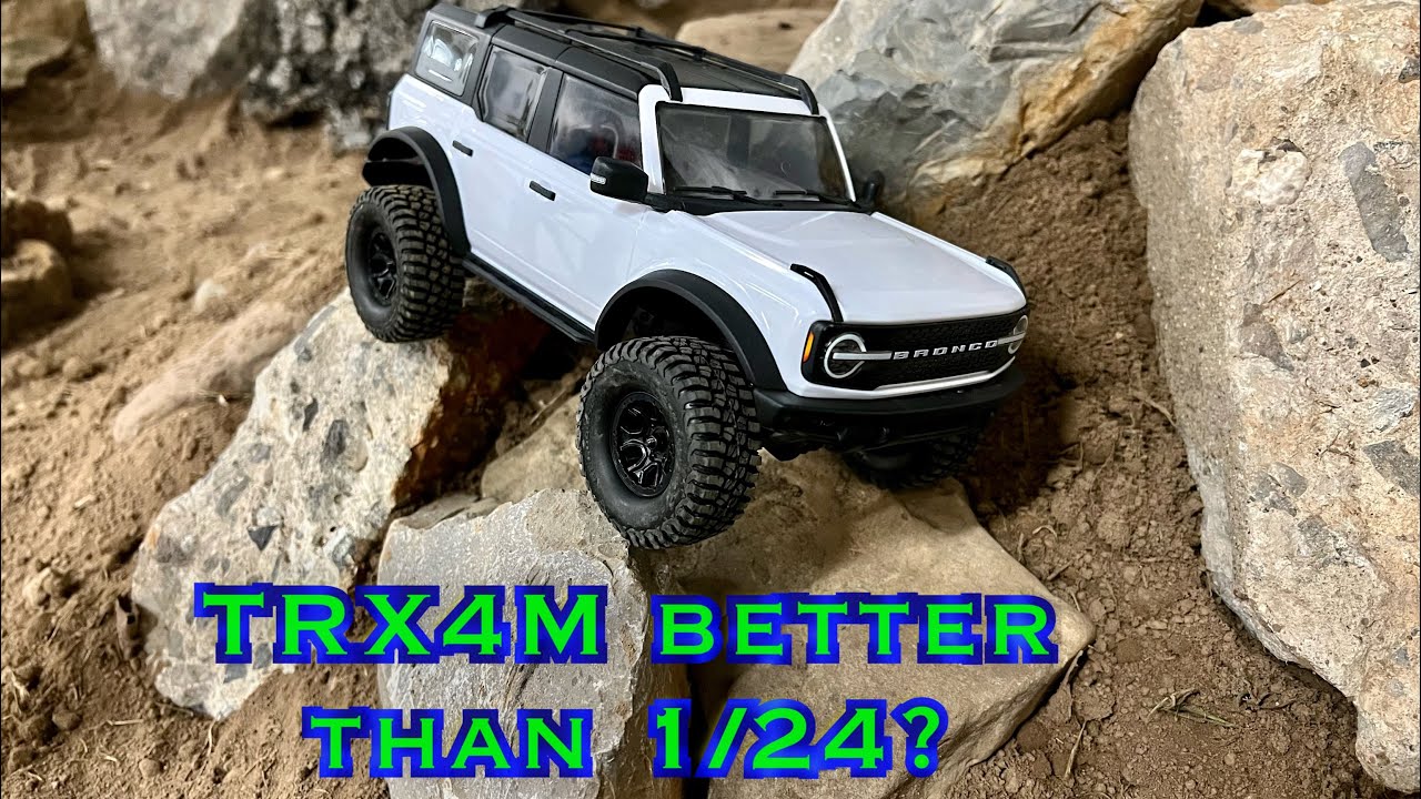 Traxxas TRX4M 1st look! As good as 1/24?! Size comparison and first run!
