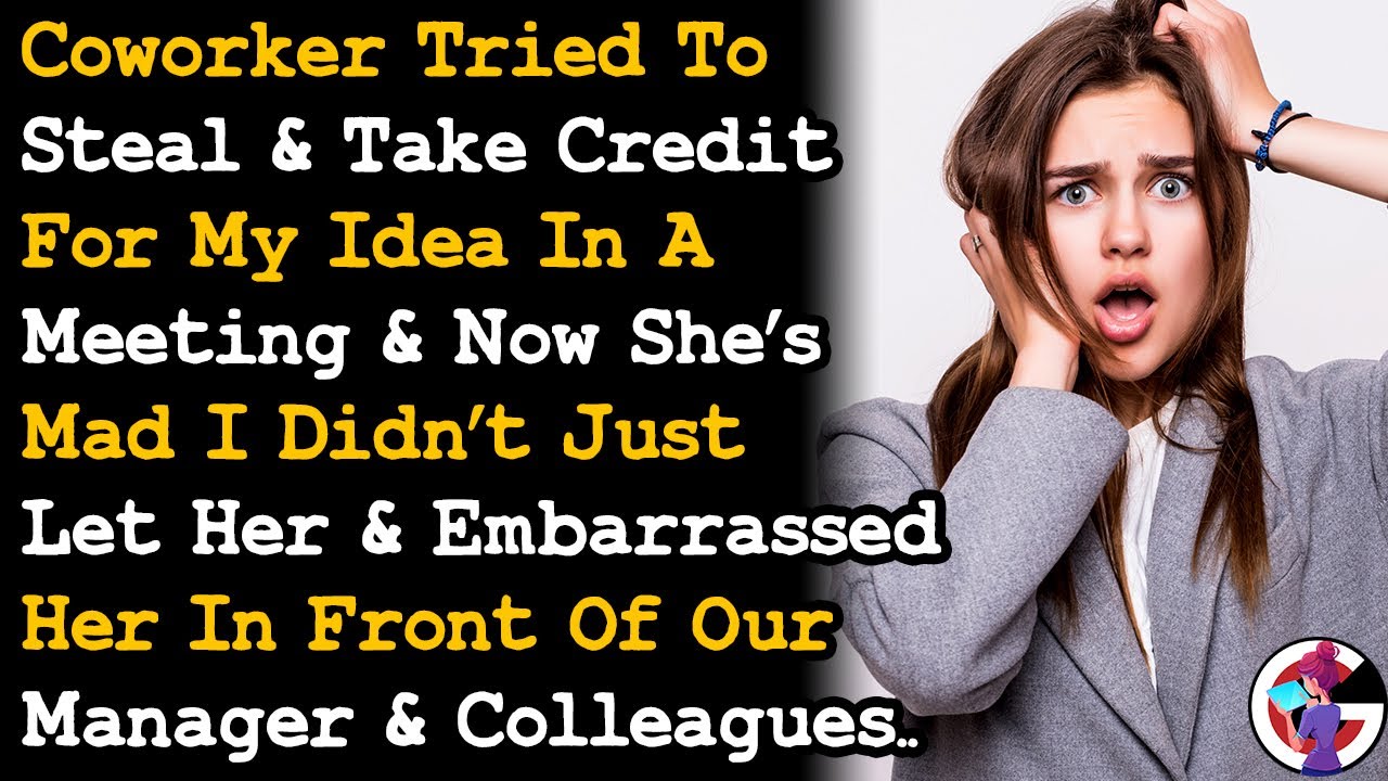 Coworker Tried To Steal & Take Credit For My Idea In A Meeting, Then Got Mad I Embarrassed Her AITA