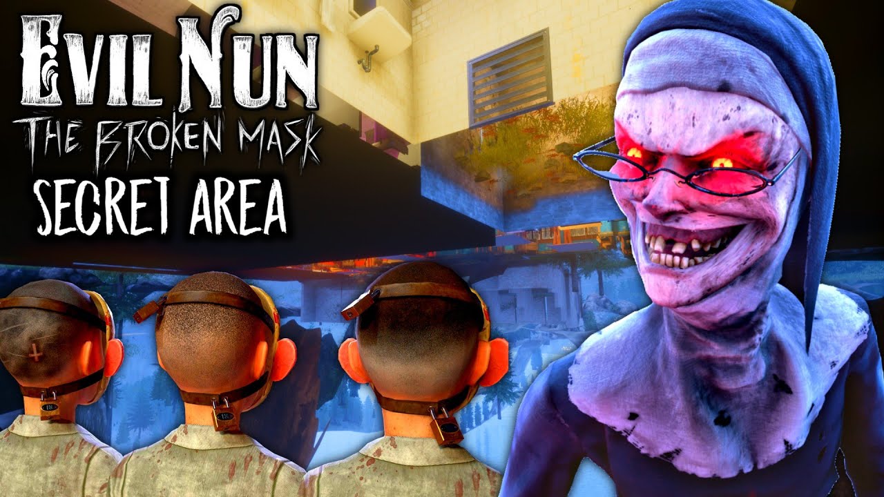 Evil Nun The Broken Mask - НОВАЯ СЕКРЕТНАЯ ОБЛАСТЬ под РОЗОВОЙ КОМНАТОЙ 😃 Это прачечная? (English)