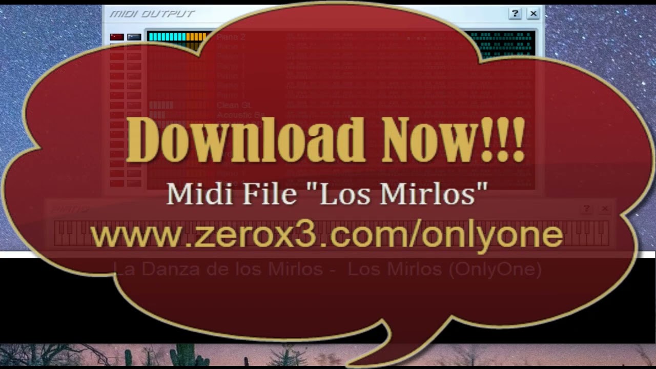 La Danza de los Mirlos - Los Mirlos - Midi File (OnlyOne)