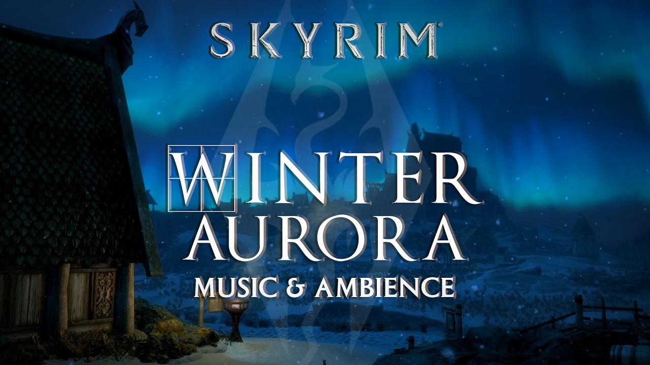 Winter Aurora | Skyrim Music and Ambience For Study and Relaxation