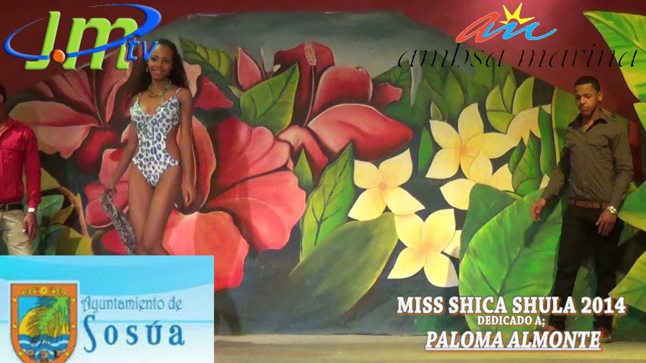 DESFILE EN TRAJE DE BAÑO MISS SHICA SHULA 2014 DEDICADO A PALOMA ALMONTE MISS TURISMO DOMINICANA