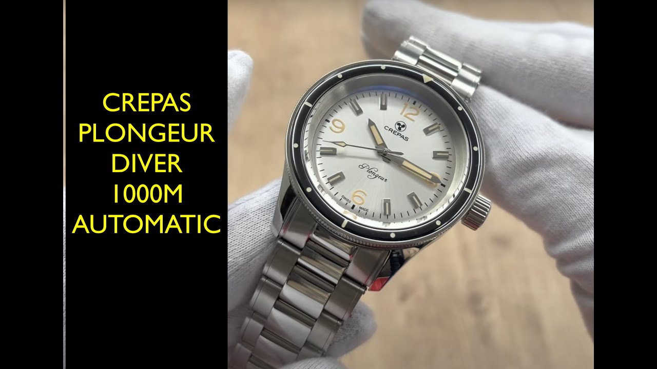 Crepas Plongeur 1000m Diver Automatic Limited Edition Watch | Review Valjoux Relogios