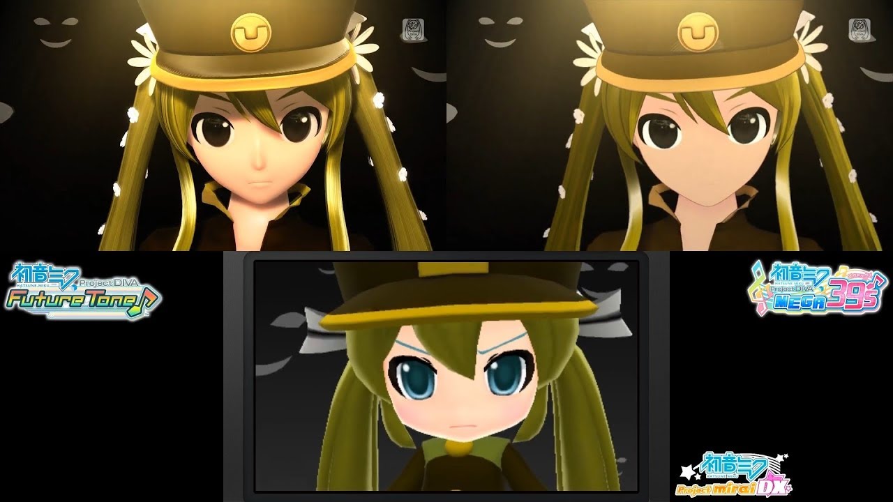 1925 - Hatsune Miku: Project DIVA PV Comparison [Mirai DX, Future Tone, MegaMix]