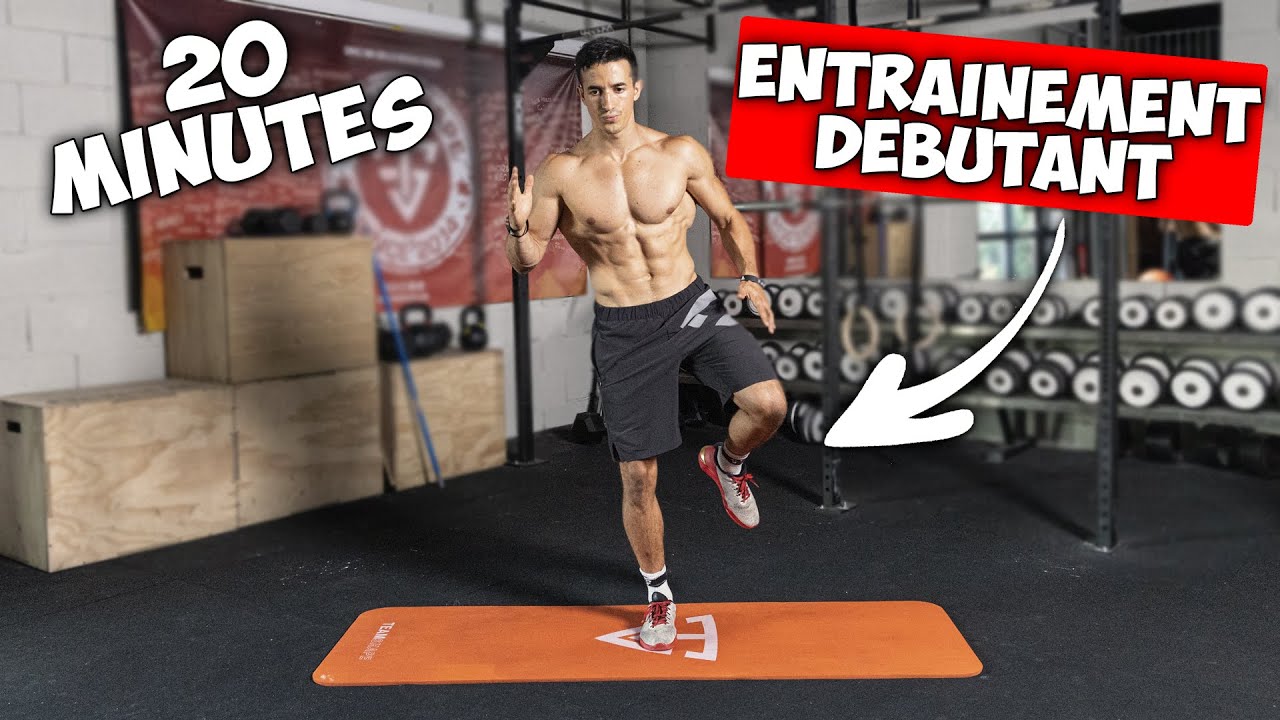 20min d&eacute;butant sport complet &agrave; la maison ! (br&ucirc;le graisse)
