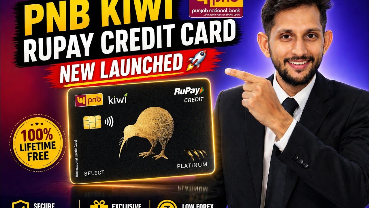 🙇New PNB Kiwi Credit Card Launch 🚀 Free Card + Hidden Benefits!😎🔥l.