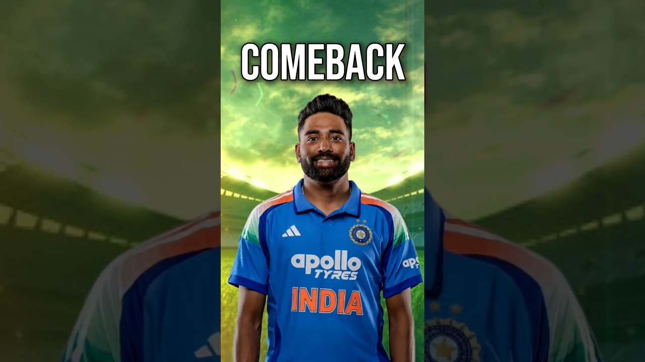 Mohammed Siraj ODI Comeback 😍 | Team India vs West Indies | World Cup 2027 Big Update