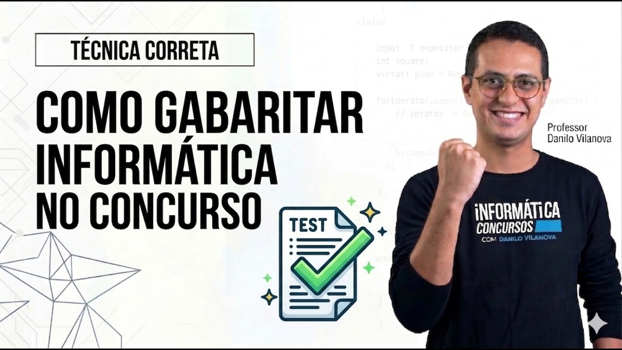 Como Gabaritar Inform&aacute;tica nos Concursos - Aula 01 - Prof. Danilo Vilanova