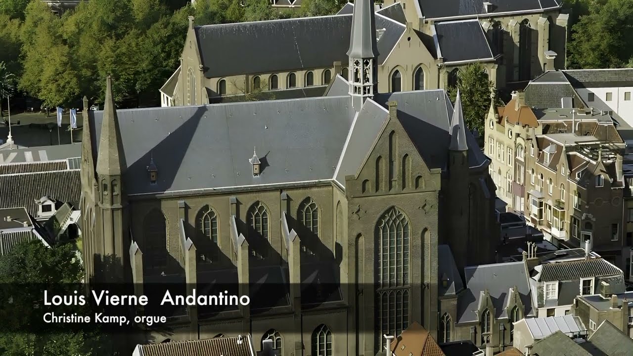 Louis Vierne: Andantino, Christine Kamp, orgel, Sint Willibrordkerk, Utrecht, Nederland, LIVE