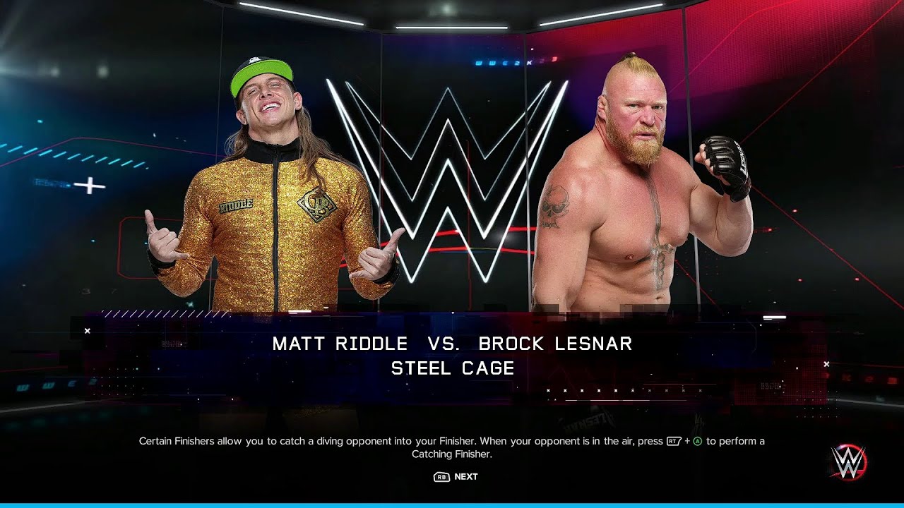 WWE 2K23 Matt Riddle Vs Brock Lesnar