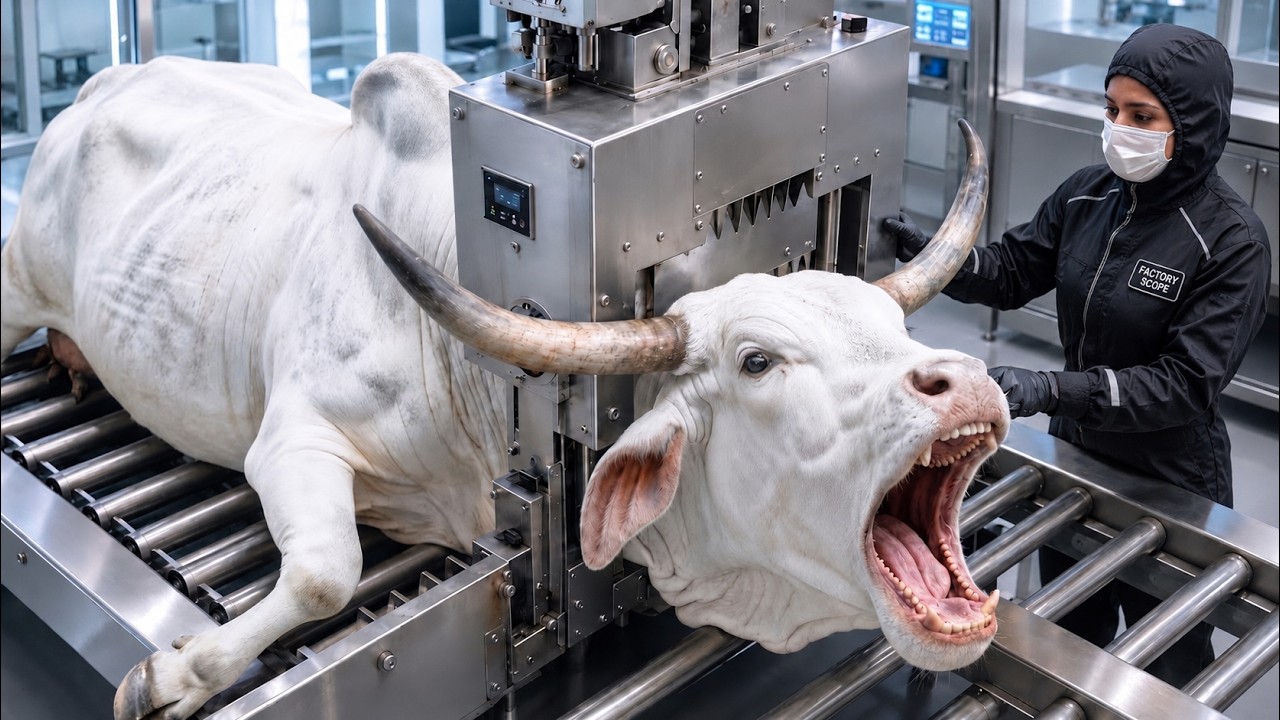 Inside the White Grey Brahman Bull Horn Processing Factory | From Raw Horns to Luxury Products